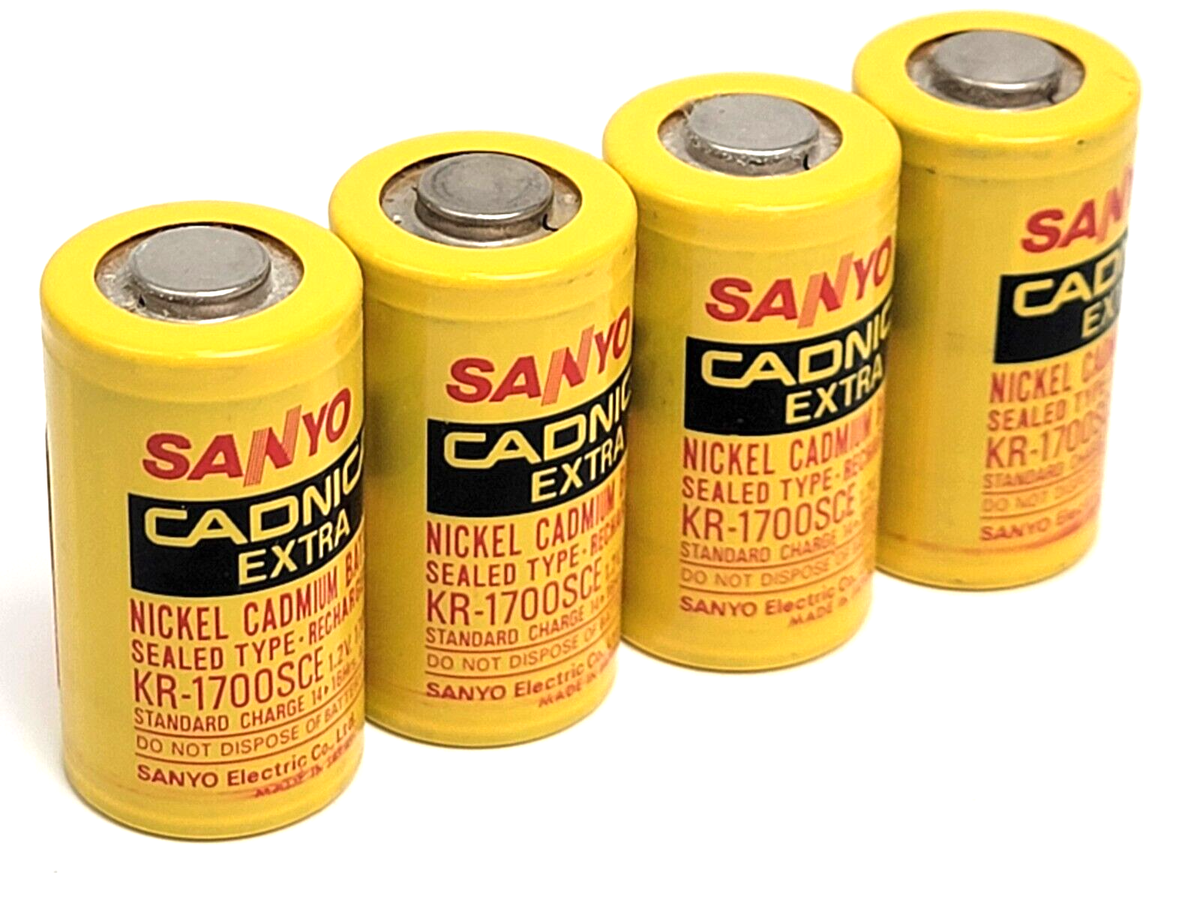 VINTAGE NOS Sanyo 1700 SCE 4-cell Battery Pack KR-1700SCE Trinity