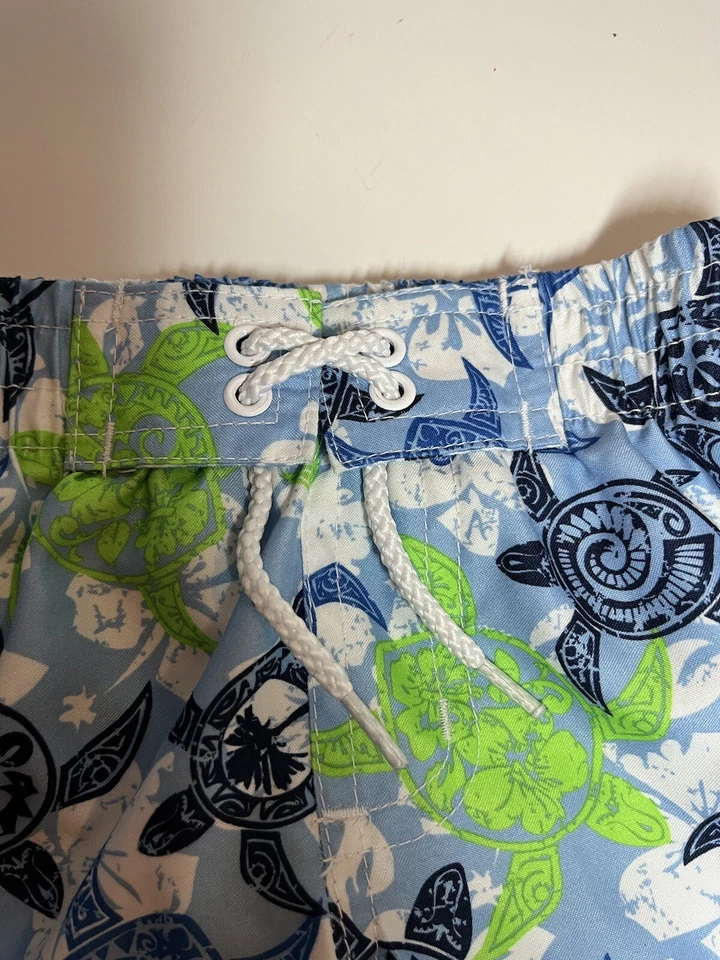 Pantalones Cortos de Natación Koala Niños 12 Meses Tortugas Marinas Tropicales Usados en Excelente Condición Foto 3 de 4