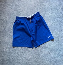 Vintage Nike 90s Football Shorts Soccer Blue Mens Size L
