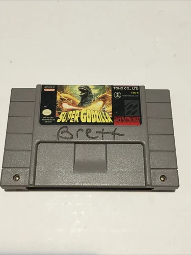 Super Godzilla Toho Super Nintendo SNES Tested Authentic