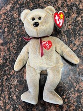 Ty 1999 Signature Bear Beanie Baby Mint Condition  Rare HOLOGRAM TUSH TAG