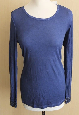 Lola la- Shirt Größe 44 Pailletten Neu m. Etikett Long Langarm - Bild 1 von 4