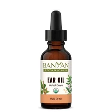Ear Oil – Organic Herbal Oil Ear Drops with Ashwagandha and Garlic – Soothing...