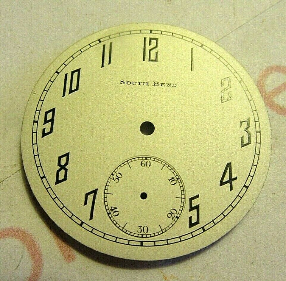 NEW OLD STOCK SOUTH BAND POCKET WATCH DIAL. SIZE 12. SKU M 530-7