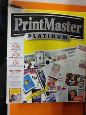  Vintage Print Master Platinum Win95 and 3.1 CD-Rom 6 CD,German Language Version