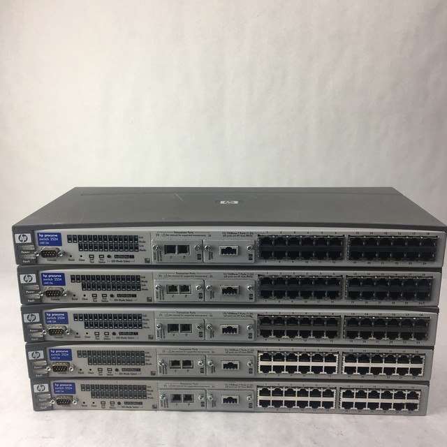 HP Procurve 2524 24 Port 10/100 Switch GigabitSX & Stacking
