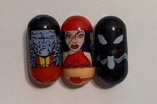 Lot of 3 Mighty Beanz Marvel Super Heroes  Rare 