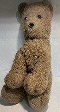 Dakin Pillow Pets 18  Stuffed Plush Sitting Teddy Bear 1976 Brown Vtg Big Large