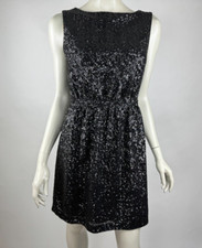 Madewell Broadway & Broome Lightbox Sequin Mini Dress Women 2 $158 NWT Black
