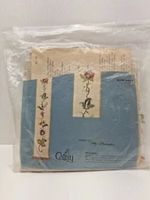 VTG Crewel By Cathy Needlecraft Jacobean Bell Pull Embroidery Kit Floral Multi