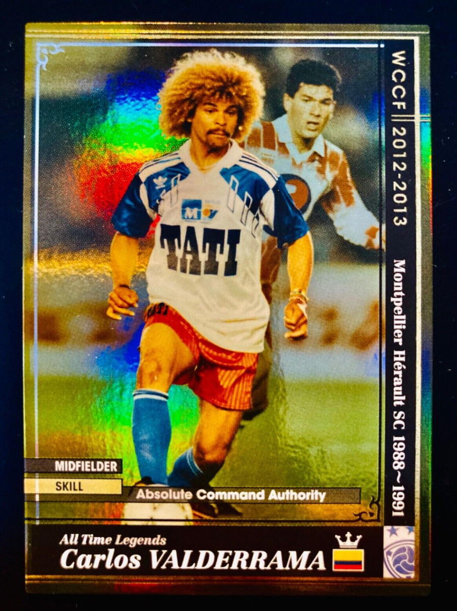2012-13 Panini WCCF ATLE Legend Carlos Valderrama Refractor card