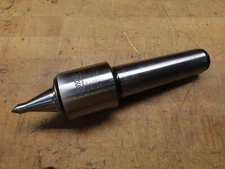 Royal 10665-A long point Quad-Bearing live center #5MT shank ***POINT CHIPPED***