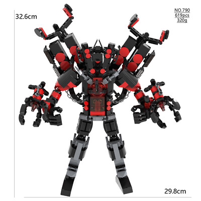 Skibidi Toilet Titan Sound Man Model Building Blocks Puzzle Toys Birthday Gifts