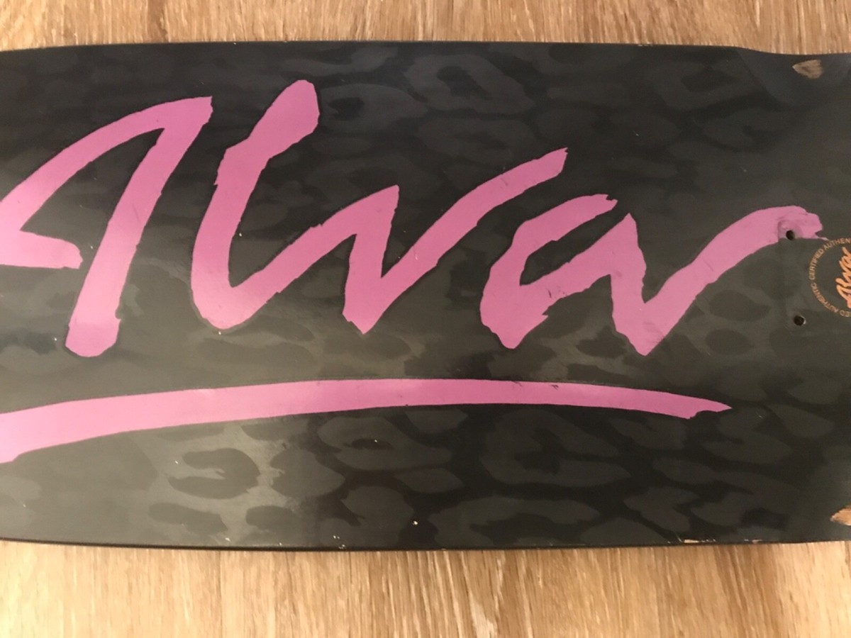 Tony ALVA Black Leopard & Purple Skateboard Deck (10 x 33