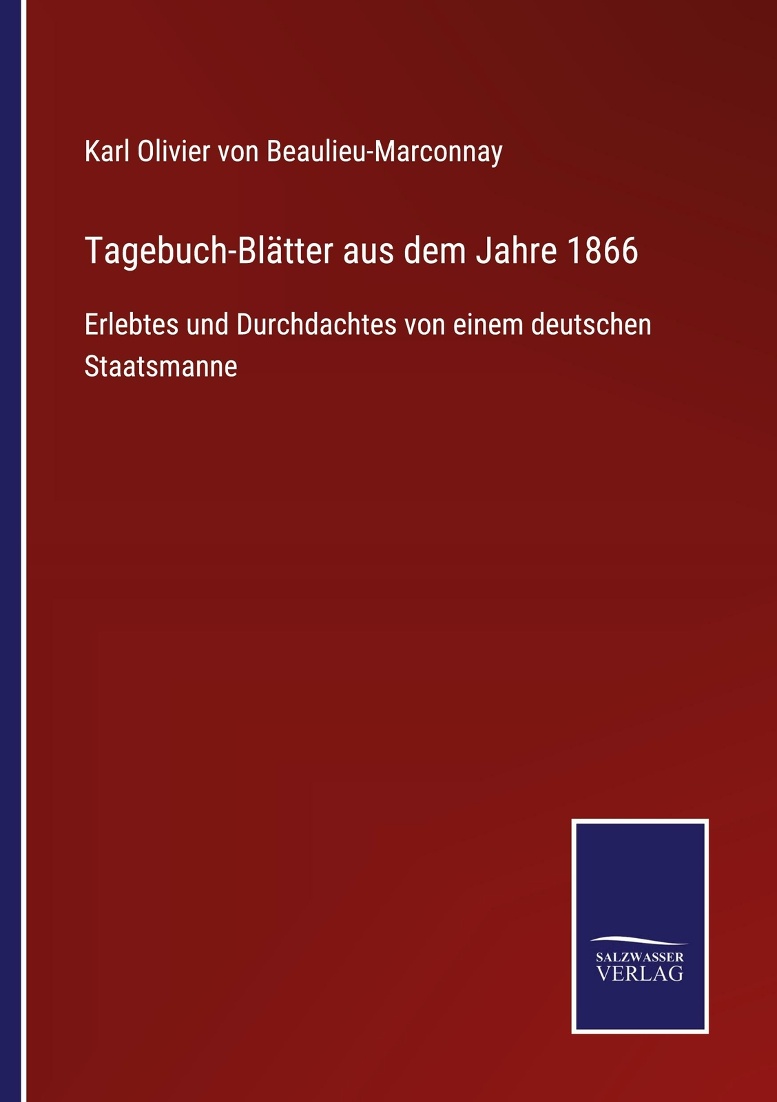 Thumbnail - Tagebuch-blätter Aus Dem Jahre 1866 | Buch | 9783752539141