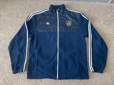 LA Galaxy Adidas 2012 Full Zip Fleece Jacket Navy Men Medium