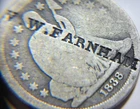 Seated Liberty dime 1838 counterstamp W.W.FARNHAM