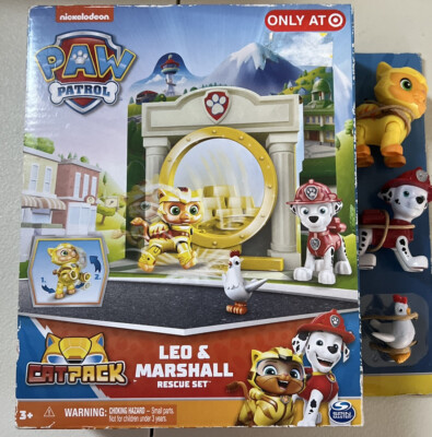 Paw Patrol Cat Pack Leo & Marshall & Chickaletta Rescue Set Only At Target