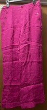 NWT Sundance Ladies P10 Linen Wide Leg Adjustable Waist Pants