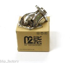 M2 MOTORSPORT MITSUBISHI EVO 7, 8, 9 TURBO DOWN PIPE ELBOW STAINLESS STEEL Z0412