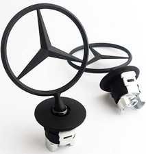 Motorhaube Standing Star Emblem Mattschwarz für Mercedes-Benz W210 W212 W220 1Pc Motorhaube Standing Star Emblem Mattschwarz für Mercedes-Benz W210 W212 W220 1Pc