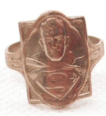 Vintage Superman ''Crusader'' Kellogg's Cereal Promo Ring