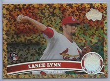 2011 Topps Update US114 Lance Lynn cognac parallel Cardinals RC