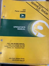 John Deere Owners Manual 245 Farm Loader #OMW37930