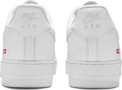 Size 12 - Nike Air Force 1 x Supreme Low Box Logo - White Size 12 - Nike Air Force 1 x Supreme Low Box Logo - White