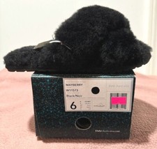 EMU Australia Mayberry Black 100 Australian Sheepskin Slippers New with box 