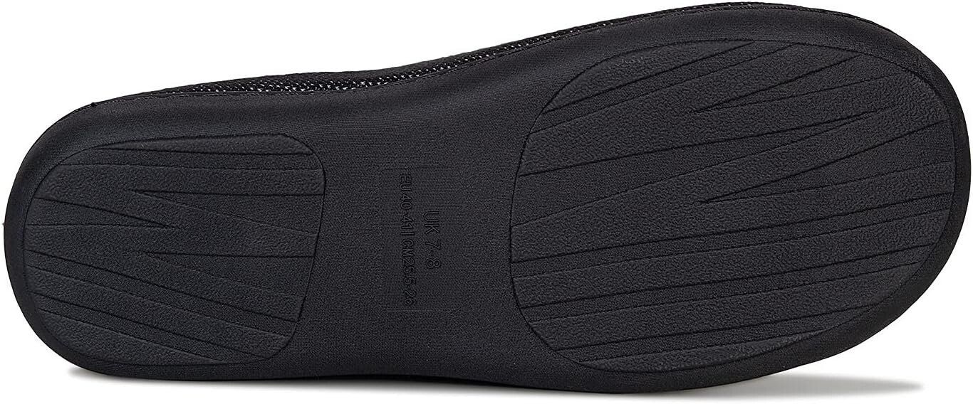 SAOLA Pantofole da uomo grigie scarpe da casa suola antiscivolo in memory foam 10 11 UK da uomo prezzo disponibile £49