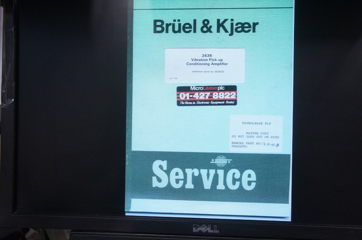Bruel & Kjaer INSTRUCTION MANUAL 1212 English ORIGINAL