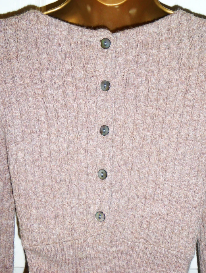 Phase Eight stretchy soft fine knit warm jumper dress size 14 Angora Cashmere — 第 4/4 张图片