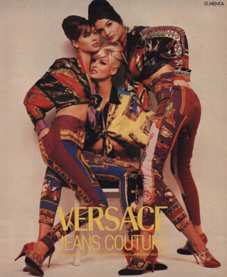 1991 Versace: Jeans Couture Vintage Print Ad | eBay