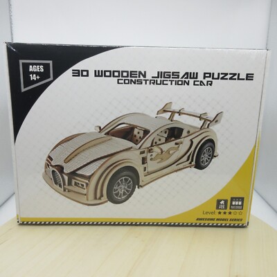 Think Gizmos TG905 - Wooden Racing Car - Build Your own Laser Cut Wood Car kit