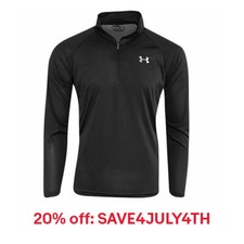 New With Tags Men's Under Armour 1/2 Zip Tech Muscle Pullover Long Sleeve Shirt
