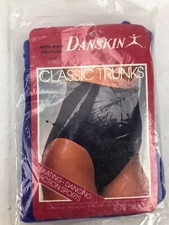 Vintage Danskin Classic Trunks Style 87 NOS 80s Dance Skating Gymnastics