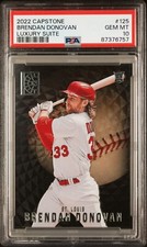 2022 CAPSTONE BRENDAN DONOVAN ROOKIE LUXURY SUITE CARDINALS #125 RC PSA 10 POP 1