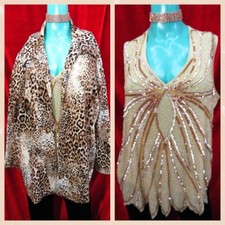 Simonton Says By George Simton 3xl Animal Print & Joanna Hope Seqiun Top Uk 30