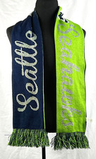 Seattle Seahawks Blue  Green Knitted Acrylic Scarf with Fringe