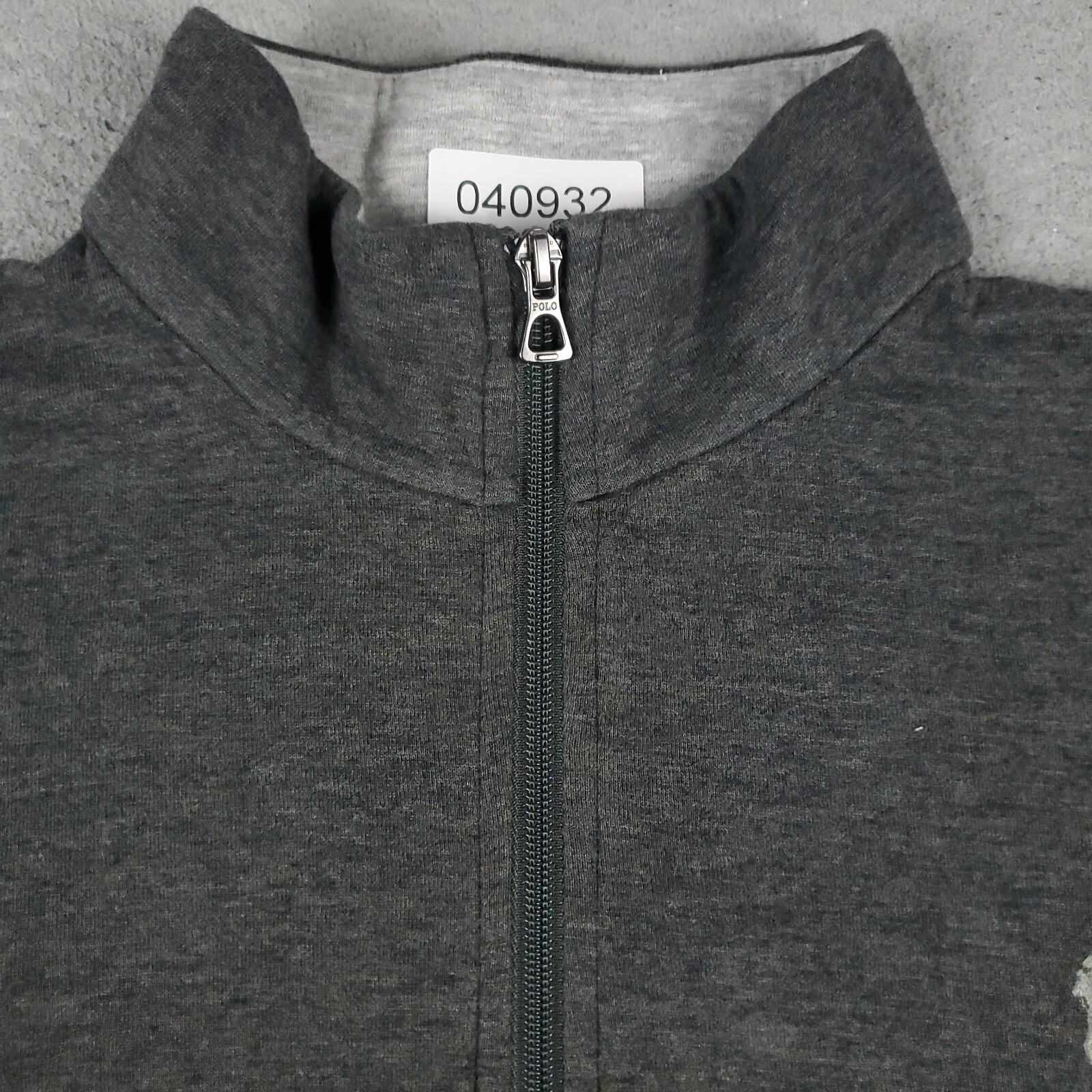 Maglione Ralph Lauren uomo grande grigio pony 1 4 zip pullover felpa *