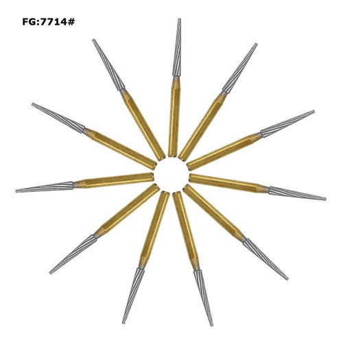 10 Pcs Dental Carbide Steel Trimming Finishing Burs Tungsten Bur FG Handpiece - Afbeelding 100 van 193