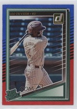 2025 Panini Donruss Rated Prospects Red & Blue Leo De Vries #148 1d2q