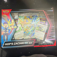 Pokémon TCG Hop's Zacian ex Box English Promo 4 Cards 2024 Kit TPCi