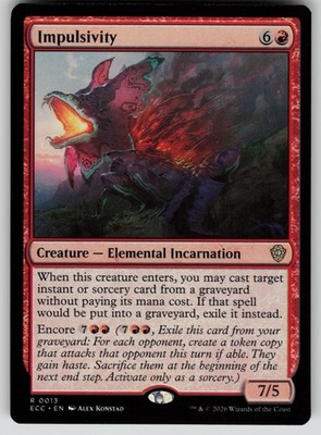 Impulsivity Normal R Commander: Lorwyn Eclipsed 13 NM