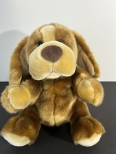Animal Alley Puppet Darby Puppy Dog Brown Tan Floppy Plush Vintage Toys R Us