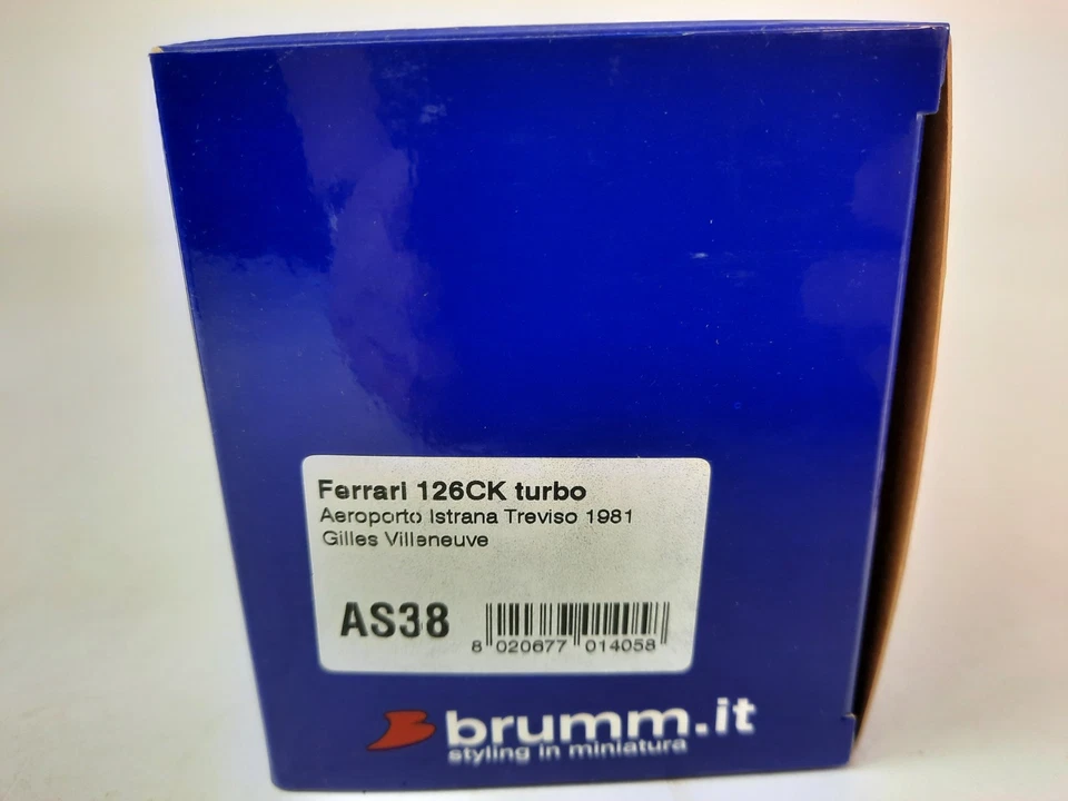 Brumm Ferrari 126 CK #27 Gilles Villeneuve Aereoporto Istrana 1981 1/43 AS38 - Immagine 3 di 3