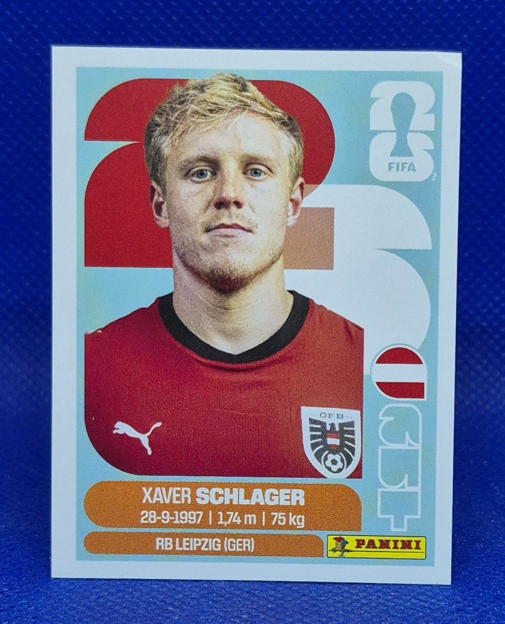 2026 Panini FIFA World Cup Sticker Xavier Schlager #AUT 10 - Austria