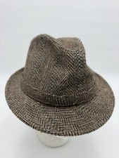 Vintage McGregor Headwear Tweed Fedora Wool Blend Hat Mens 7 1/4 MCM
