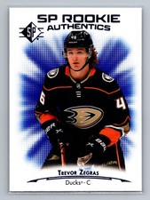 2021-22 SP #101 Trevor Zegras Blue RC Anaheim Ducks